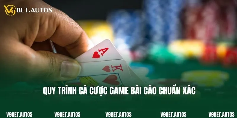 Quy trình cá cược game bài cào chuẩn xác tại nhà cái V9bet